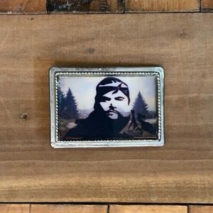 ROUND HERE THEY CALL ME BIG PUN, Belt Buckle